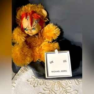 Michael kors studs silver coated